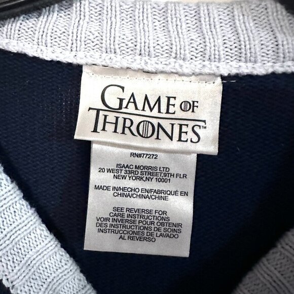 Game of Thrones Cotton Ugly Christmas Sweater Crew Neck Pullover Size Medium - Picture 3 of 5